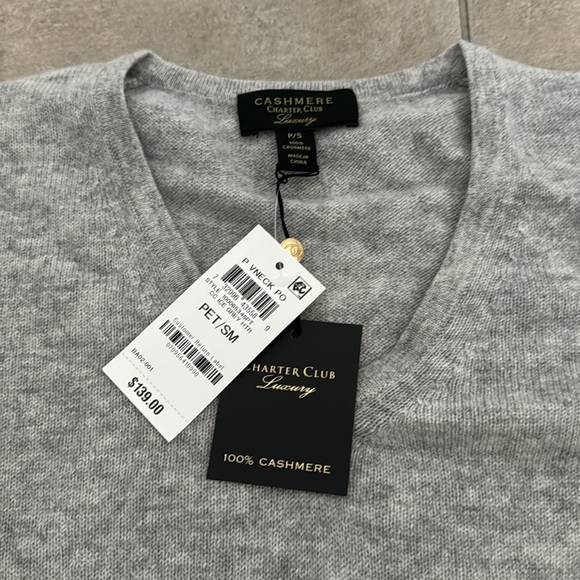 Charter Club Cashmere Sweater - Picture 3 of 6